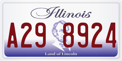 IL license plate A298924