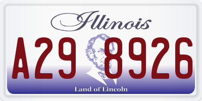 IL license plate A298926
