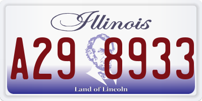 IL license plate A298933