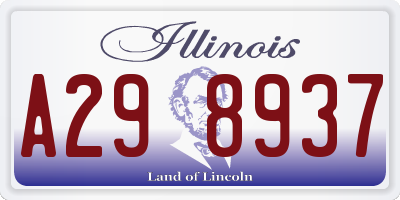 IL license plate A298937