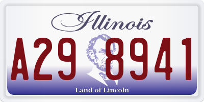 IL license plate A298941