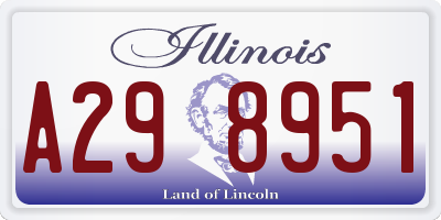 IL license plate A298951