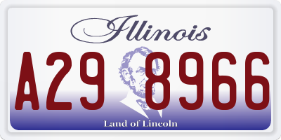 IL license plate A298966
