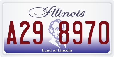 IL license plate A298970