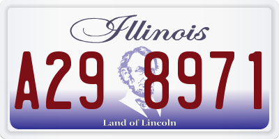 IL license plate A298971