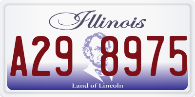 IL license plate A298975