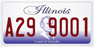 IL license plate A299001