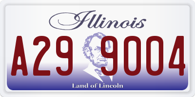 IL license plate A299004