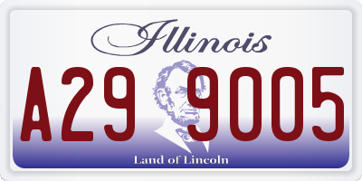 IL license plate A299005