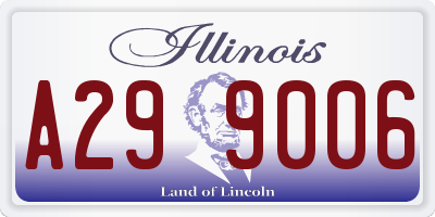 IL license plate A299006