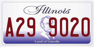 IL license plate A299020