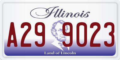 IL license plate A299023