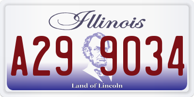 IL license plate A299034