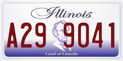 IL license plate A299041