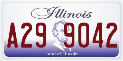 IL license plate A299042