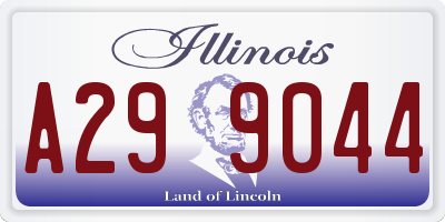 IL license plate A299044
