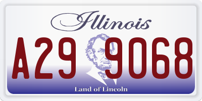 IL license plate A299068