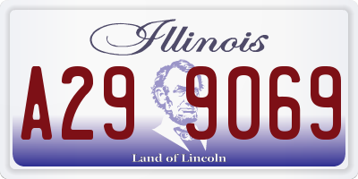 IL license plate A299069