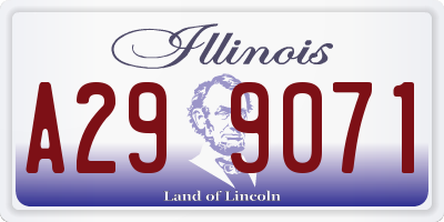 IL license plate A299071