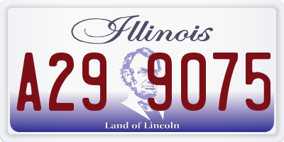 IL license plate A299075