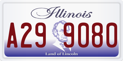 IL license plate A299080