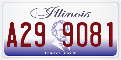 IL license plate A299081