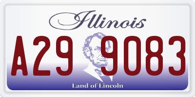 IL license plate A299083