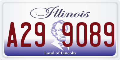 IL license plate A299089