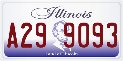 IL license plate A299093