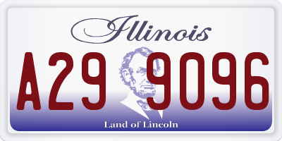 IL license plate A299096