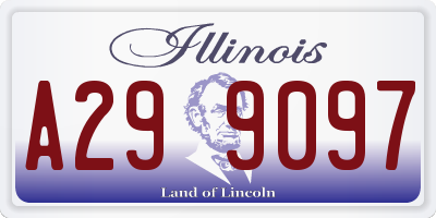 IL license plate A299097