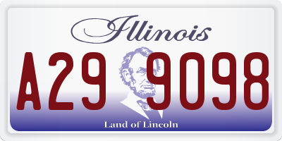 IL license plate A299098