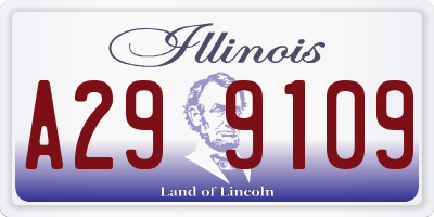 IL license plate A299109