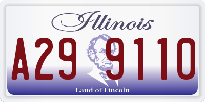 IL license plate A299110