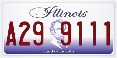 IL license plate A299111