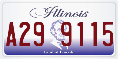 IL license plate A299115