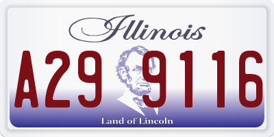 IL license plate A299116