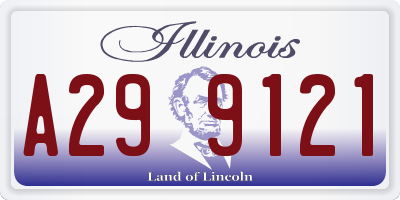 IL license plate A299121