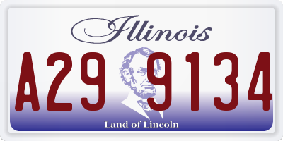 IL license plate A299134
