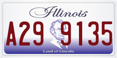IL license plate A299135