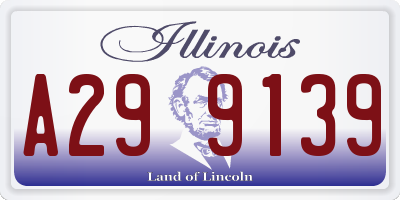 IL license plate A299139