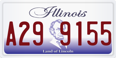 IL license plate A299155