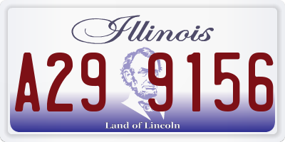 IL license plate A299156
