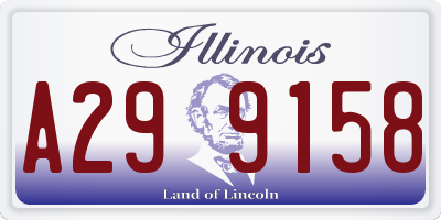 IL license plate A299158