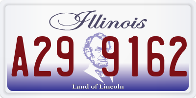 IL license plate A299162