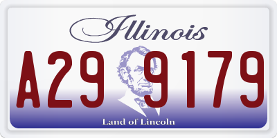 IL license plate A299179