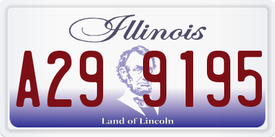 IL license plate A299195