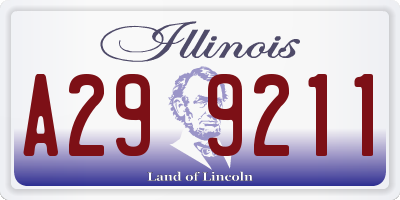 IL license plate A299211