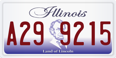 IL license plate A299215