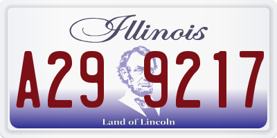 IL license plate A299217
